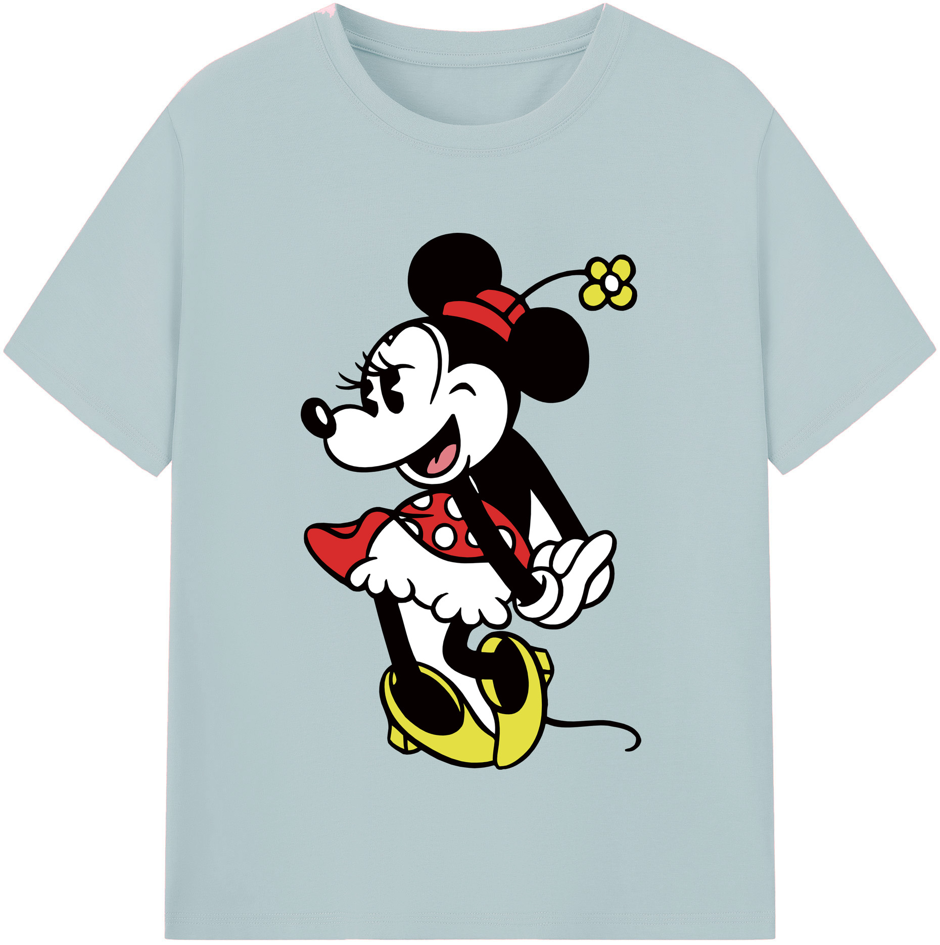 （画像用） ミッキーマウス Mickey Mouse 綿100％半袖Tシャツ（フロントプリント）